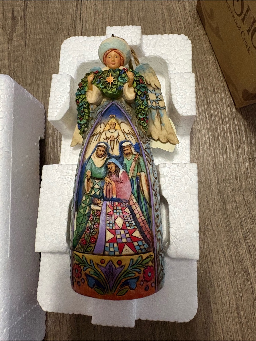 Jim Shore Winter Angel Nativity Ornament 2007 NIB